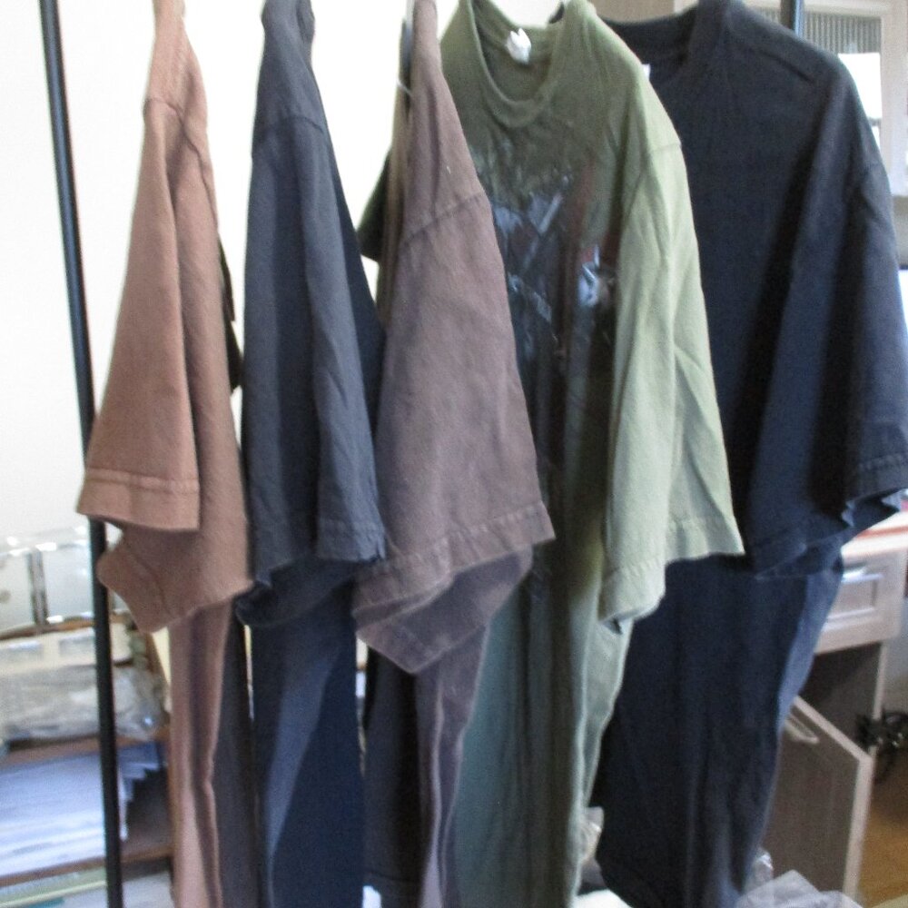 Lot of 5 Young Mens Guys Size Medium M  T-shirts Tees Led Zeppelin Bart Simpson